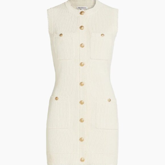 Reformation Cream Cotton Knit Dress - Picture 1 of 5